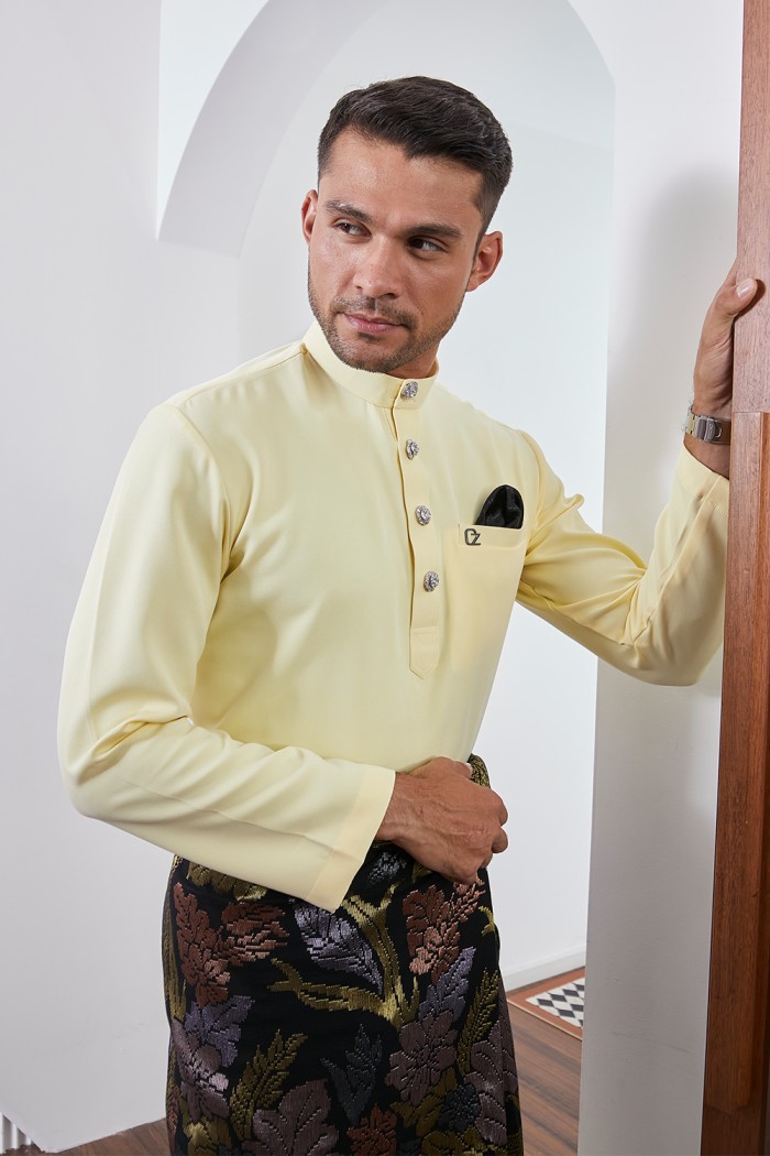 Baju Melayu Yusoff - Soft Yellow